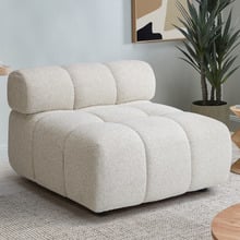 Levi Boucle Armless Lounge Chair